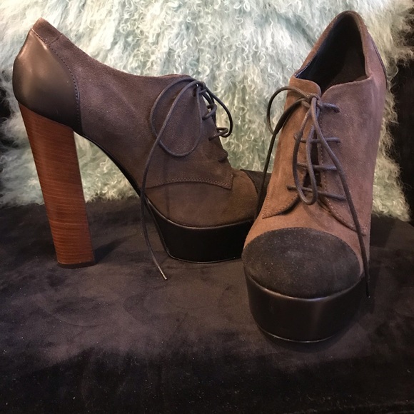 BARNEYS NEW YORK Cap toe Oxford Platform - Picture 4 of 8